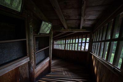 Interior of abandoned house