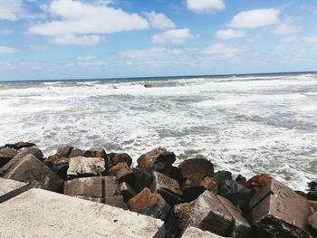 Scenic view of sea against sky