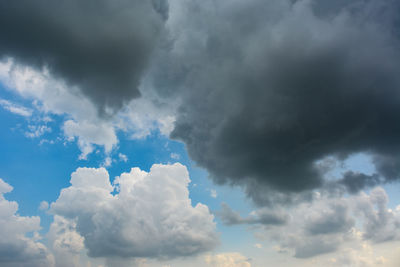 Low angle view of clouds in sky