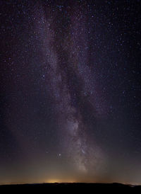 Low angle view of stars in sky