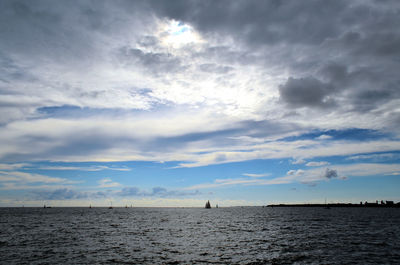 Scenic view of sea against sky