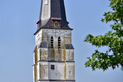 Low angle view of building against sky