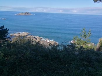 Scenic view of calm sea