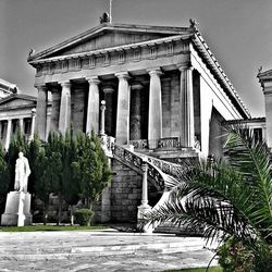 Low angle view of columns