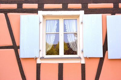 Closed window of house