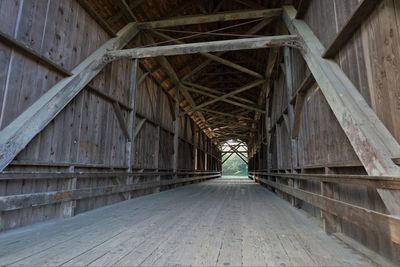 Surface level of footbridge