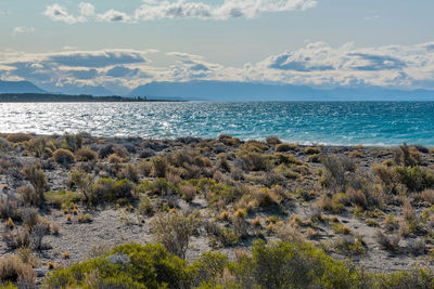 Landscape scene on buenos aires lake, santa cruz, argentina