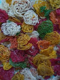 Full frame shot of multi colored candies for sale