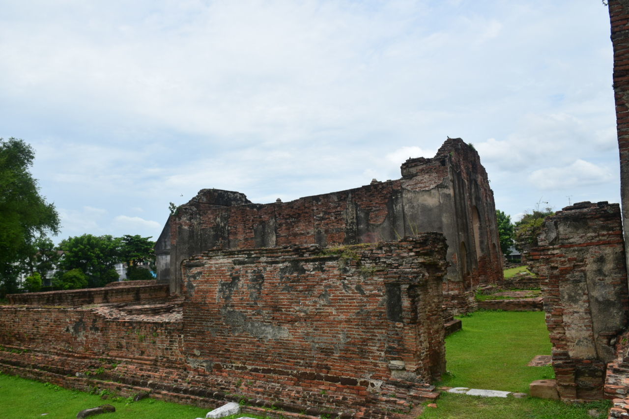 sky, history, architecture, cloud - sky, the past, tree, plant, built structure, day, nature, travel destinations, old ruin, no people, old, travel, ancient, wall, outdoors, tourism, grass, ruined, ancient civilization, archaeology