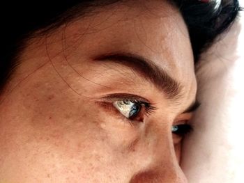 Close-up portrait of a woman