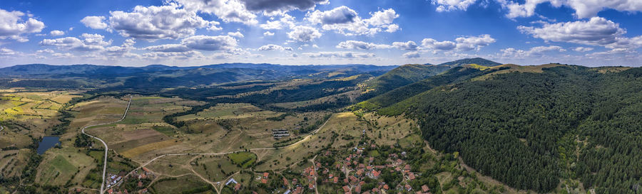 Panoramic view of landscape against sky