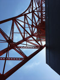 Low angle view of bridge against sky