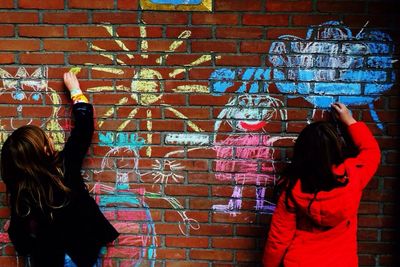 Graffiti on wall