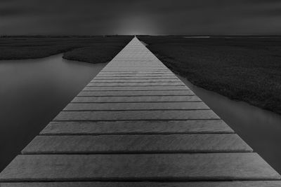 Boardwalk leading to ocean