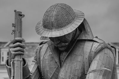 Portrait of man against sky