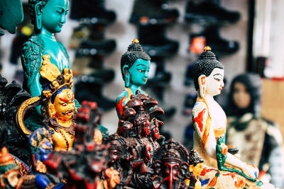 Close-up of buddha statue for sale