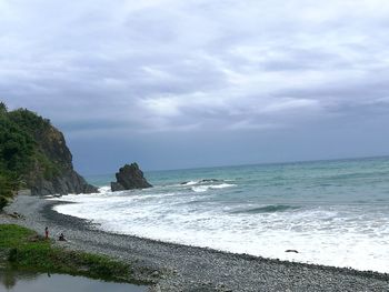 Scenic view of sea against sky