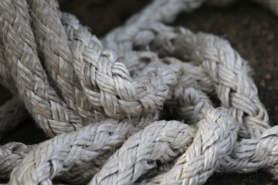 Close-up of ropes