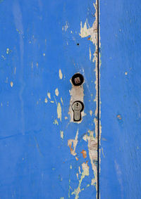 Full frame shot of weathered door