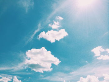 Low angle view of cloudy sky