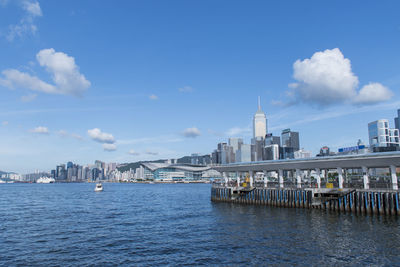 View of buildings at waterfront