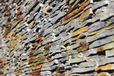 Close-up of brick wall