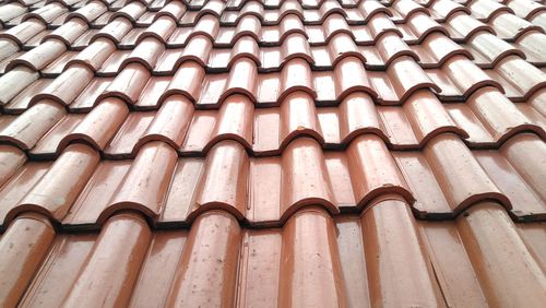 Full frame shot of roof tiles