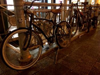 Bicycles in city