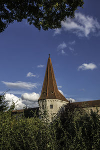 Low angle view of building against sky