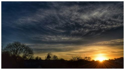 Scenic view of sunset sky