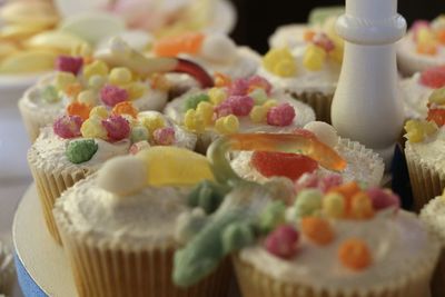 Close-up of cupcakes