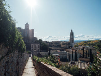 Buildings against sky in city