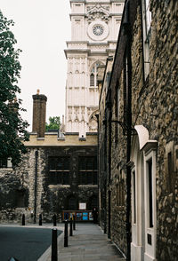 Low angle view of buildings in city