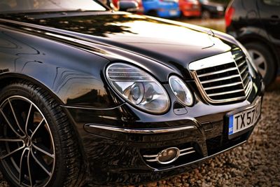 Close-up of vintage car