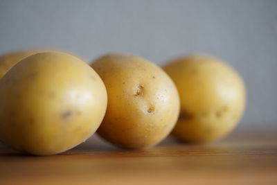 Close-up of oranges on table