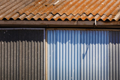 Full frame shot of building roof