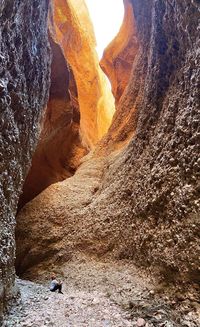 Rock formations on land