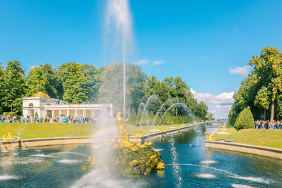 Fountain in park