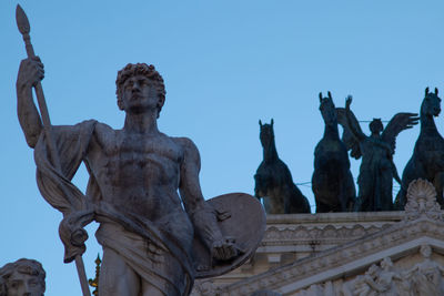 Details of altare della patria monument, rome, italy