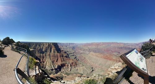 Scenic view of landscape against clear sky