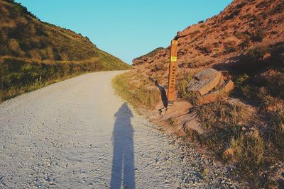 Road passing through landscape