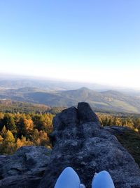 Scenic view of mountain against sky