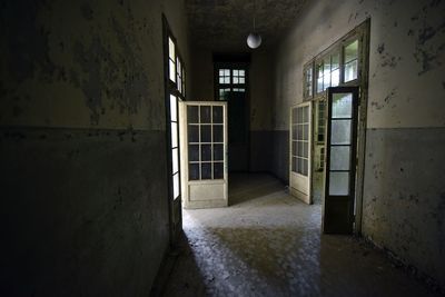 Interior of abandoned building