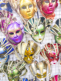 Close-up of decorated for sale in market