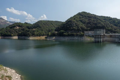 Scenic view of river against sky