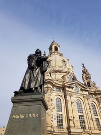 Low angle view of statue