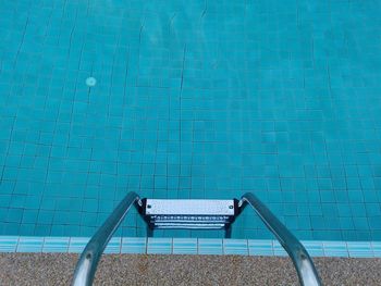 High angle view of swimming pool