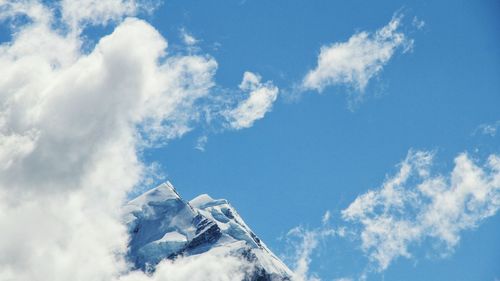 Low angle view of cloudy sky