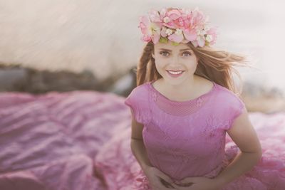 Portrait of a smiling young woman