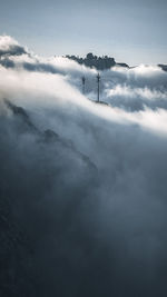 Low angle view of mountain against sky